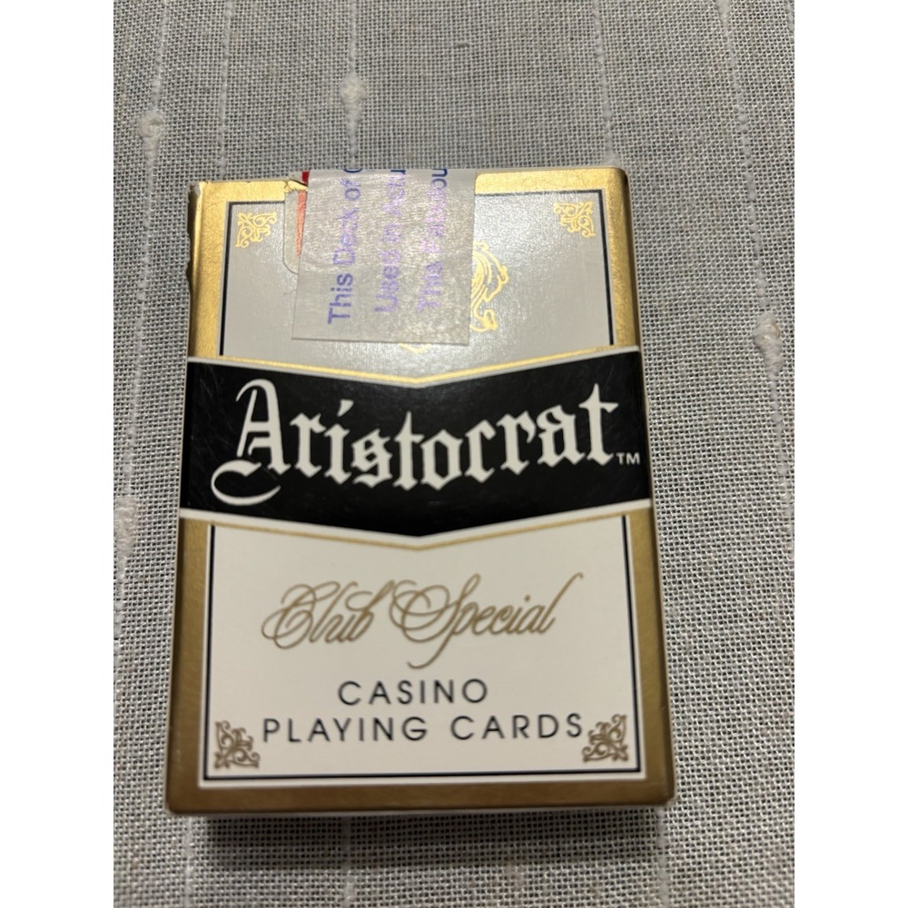 Vintage RENO HILTON Hotel Casino Aristocrat Sealed Canceled Playing Cards Deck